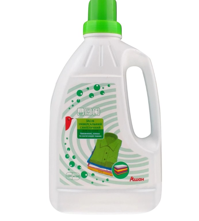 Гель для прання AUCHAN, універсальний, автомат, 1,5л